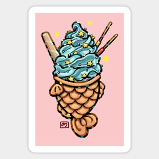 Taiyaki Ice Cream (Summer) Magnet